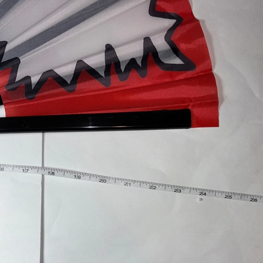 Red and Black Party Fan with 'BANG' Design